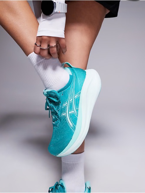 Asics Gel-Nimbus 27 Wave Teal/Illuminate Mint Sz 9